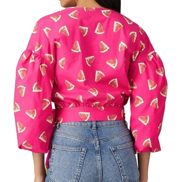 Color Me Courtney X Emily Wrap top - Picture 3 of 7